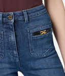 Jeans franchi de Elisabetta con logotipo de joya