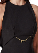 Elisabetta Franchi Double Crepe And Georgette Dress