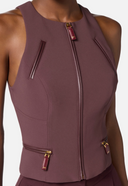 Elisabetta franchi top con detalles zip