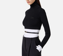 Elisabetta Franchi Sweater With Shirt Effect Bottom