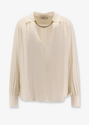 Elisabetta Franchi Shirt With Jewel Accessory