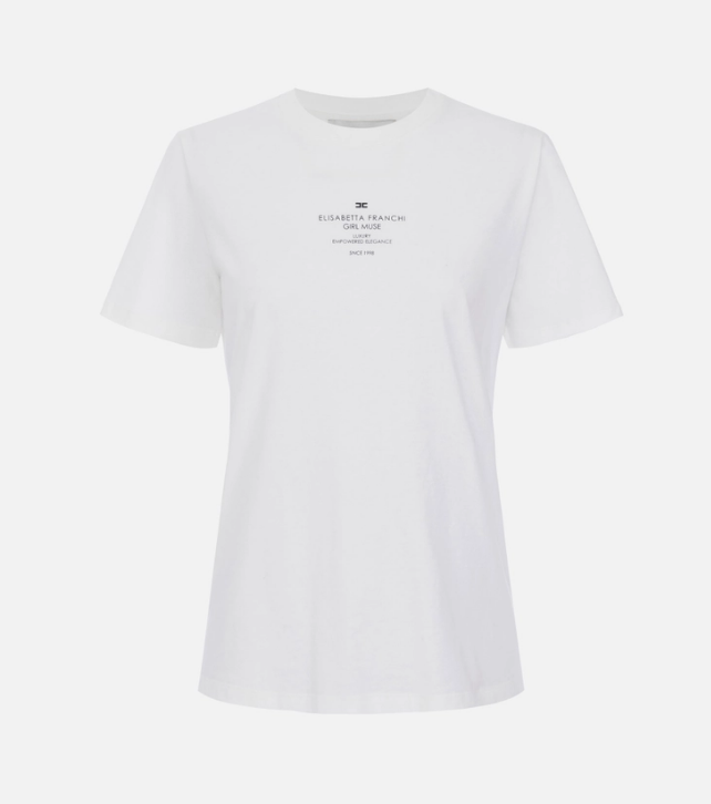 T-shirt stampata Elisabetta Franchi