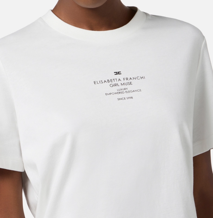 T-shirt stampata Elisabetta Franchi