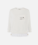 Elisabetta Franchi Sweatshirt With Poplin Details