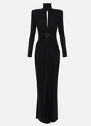 Elisabetta Franchi Red Carpet Dress With Drapes