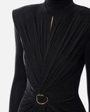Elisabetta Franchi Red Carpet Dress With Drapes