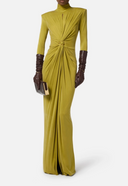 Elisabetta Franchi Red Carpet Dress With Drapes