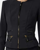 Chaqueta franchi de Elisabetta con detalles de cremallera