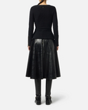 Elisabetta franchi lederen effect rok