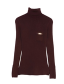 Elisabetta Franchi Turtleneck Sweater With Pocket