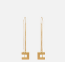 Elisabetta Franchi Dangling Earrings With Logo