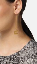 Elisabetta Franchi Dangling Earrings With Logo