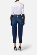 Elisabetta Franchi Jeans With Jewel Chain