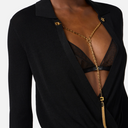 Elisabetta Franchi Viscose og Silk Bodysuit