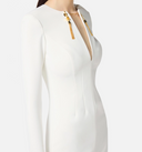 Elisabetta Franchi Dress With Jewel Chain