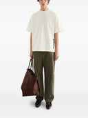 Jil Sander Crew Neck T Shirt With Printed Logo