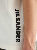 Jil Sander Crew Neck T Shirt With Printed Logo