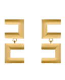 Elisabetta Franchi Logo Earrings