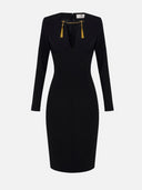 Vestido franquici de Elisabetta con cadena de joyas