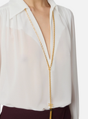 Elisabetta franchi shirt met ketting