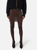 Elisabetta Franchi Tulle Skirt With Coconut Embroidery