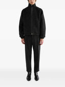 Maglione in pile misto lana con zip Jil Sander