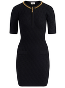 Elisabetta Franchi Diamond Pattern Mini Vestido