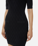 Elisabetta Franchi Diamond Pattern Mini Vestido