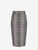 Elisabetta Franchi Python Print Skirt
