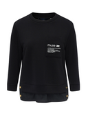 Sudadera de Elisabetta franchi con detalles de Poplin