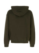 Felpa Jil Sander in cotone verde oliva