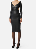 Elisabetta Franchi Dress With Cut Out And Jewel Hooks