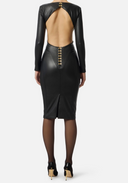 Elisabetta Franchi Dress With Cut Out And Jewel Hooks