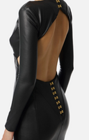 Elisabetta Franchi Dress With Cut Out And Jewel Hooks