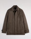 Fay Short Morning Coat In Mouline' Wool