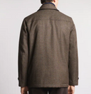 Fay Short Morning Coat In Mouline' Wool
