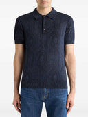 Etro Paisley Floral Print Polo Shirt