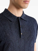 Etro Paisley Floral Print Polo Shirt