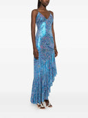 Etro Paisley Patterned Ruffle Midi Dress