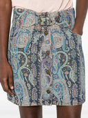 Etro Short Skirt With Buttons