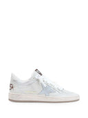 Tomaia in pelle nappa e glitter Golden Goose Allstar, punta, tallone e stella in pelle scamosciata con sperone in nappa