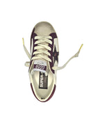 Golden Goose Super Star Suede Toe And Heel Nappa Upper With Coconut Printed Star