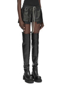 Rick Owens Leather Shorts Fog Boxers