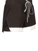Rick Owens Leather Shorts Fog Boxers
