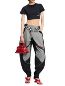 The Attico Black And Gray Pants