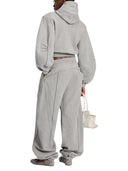 The Attico Heathered Gray Sweatshirt