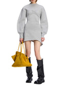 The Attico Gray Heather Mini Dress