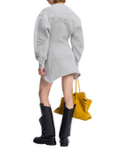 The Attico Gray Heather Mini Dress
