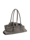 The Attico La Passeggiata Small Suede Shoulder Bag