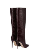 Paris Texas Crocodile Embossed Leather Boot